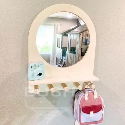 Chine Montessori étagère enfant miroir pour les enfants Entrée et soins personnels dans la salle de bain de l'hôtel à vendre