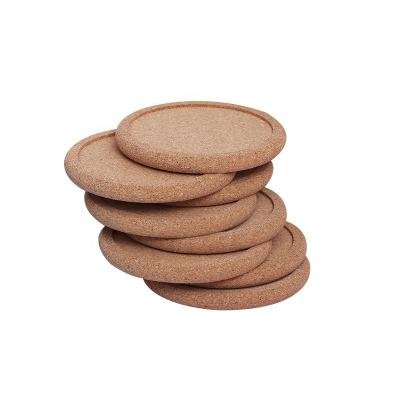 China Table Decoration Accessories Must-Have Eco-Friendly Wood Cup Mat Custom Cork Coasters for sale