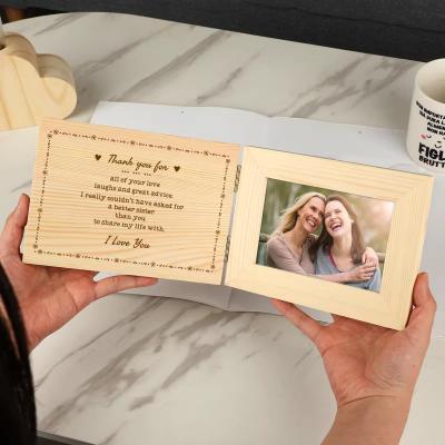 China Colours Print Method Custom Solid Wooden Photo Frame for Simple Style Tabletop Display for sale