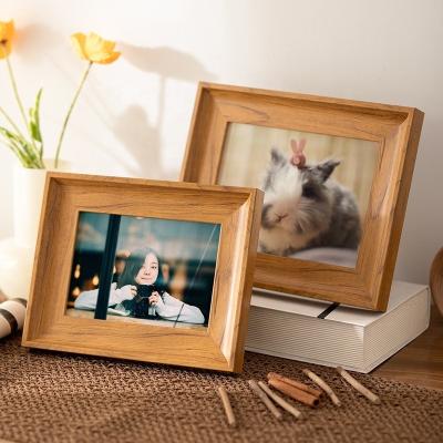 China Solid Wood Photo Frame for Wall Picture Print Frame Cadre Photo in Customized Color for sale