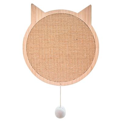 China Casa de poste de rascado de gato de madera y tapicería de tela Sisal para el entretenimiento de su gato en venta