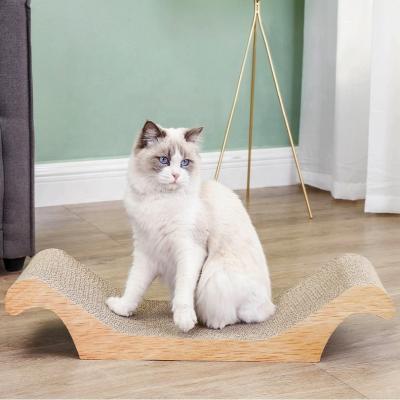 China Customized Pet Corrugated Scratching Pad Cat Scratch Board Toys for Room Space Selection for sale