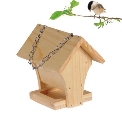 China Customized Small Cute Outdoor Decoration Pigeons Bird House All Seasons Wooden Feeder for sale