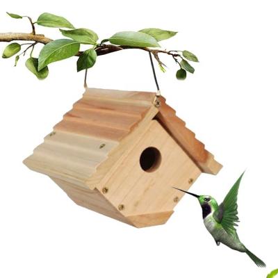 China HOUSES Vollmontiertes Holz-Vogel-Haus-Kit für traditionelles Wren-Haus Holzkäfig-Typ zu verkaufen