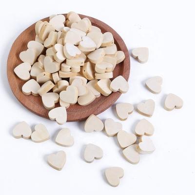 China Holzloser Abstandsspalter Zahnbeutel Flat Heart Shape Buche Holz Bead Dia 4-40mm OEM/ODM zu verkaufen