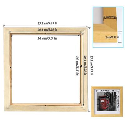 China Plain Color Houten Foto Frame Onvoltooide Pine voor Custom Kleur Foto Frame Te koop