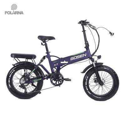 China OEM Standard Electric Bike Foldable 350w/750w48v Log Swap 20 Tire Electric Bike 500W 4.0 Inch Snow Electric Bicycle Fat Bike Electric Bike for sale