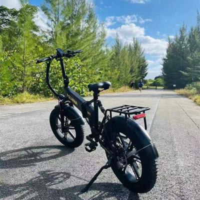 China Fat Tire City Battery Lead Aluminum Alloy Power 20inch 15Ah Electric Bicycle Strong Fast Electric Bike 48v 750w Two Seats With Pedals For Adult for sale