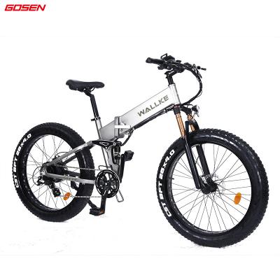 China OEM Factory 48V Folding Mountain Bike Multifunctional Ebike 350/500/750/1000W Full Suspension Electric Bicycle With CE for sale