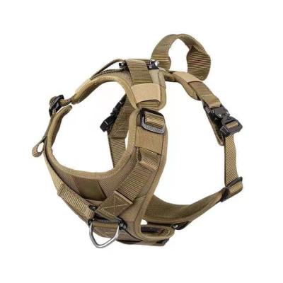 China Sustainable Tactical Pet Training Adjustable Thoughtful No Pull Dog Harness With Handle for sale