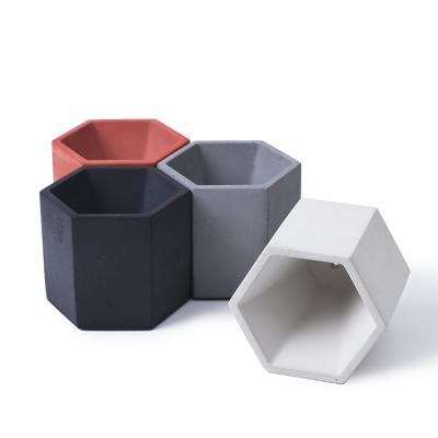 China Wholesale Eco Modern Decorative Modern Concrete Plant Pot Small Concrete Flower Pot Garden Office for Hotel Home Offices for sale