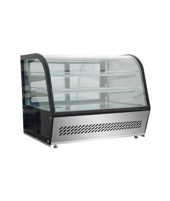 China Single-temperature Glass Double Door Refrigerator Workbench China for sale