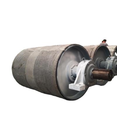 Κίνα Hot Sale Heavy Duty Cement Belt Conveyor Drive Drum Pulley With Rubber Slowdown προς πώληση