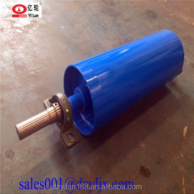 China Cement Belt Conveyor Drive Drum Pulley With Rubber Cover Te koop