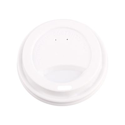 China 9oz 80mm Non-Refillable Flat Lid Coffee Cup Lid Coffee Plastic Lid for sale