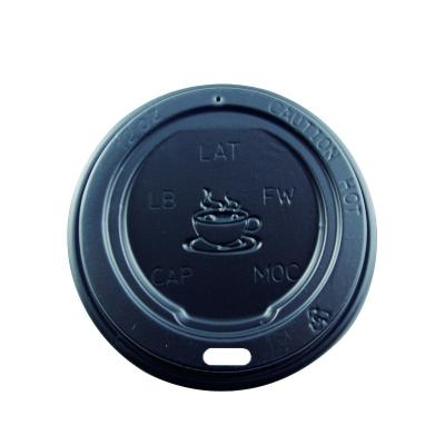 China 12oz 86mm Coffee Cup Lid Non Refillable PP Non Spill Disposable Plastic Cup Lid Wholesale for sale