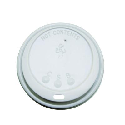 China 12oz 86mm Embossing Cups Non-Refillable Plastic Disposable Coffee Cup Lid Flat Lids for sale