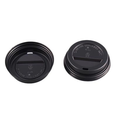 China Non Spill Custom Disposable Coffee Cup Lid Pet Coffee Soup Cup Lid Plastic Coffee Lid for sale