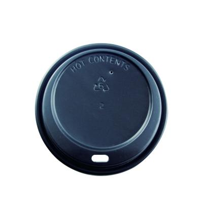 China 8oz 80mm Coffee Cup Non-Refillable Flat Paper Lid Hot Drinks Cup Lids Wholesale for sale