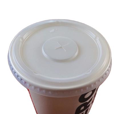 China Non Spill Universal 12/16oz D90mm Plastic Cup Lid PS Coffee Cup Lid Wholesale for sale