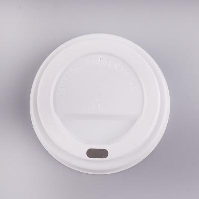 China Customizable black and white non-refillable plastic disposable coffee cup lid for sale