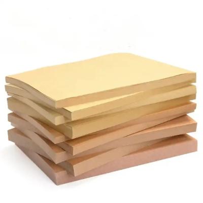 China 100% Virgin Wood Pulps A4 210x297mm Kraft Paper Sheet Brown Stationery Paper 100 Sheets Laser And Inkjet Printing Paper For Arts, Crafts for sale