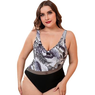 China 2022 New Arrivals Woman Print Breathable Sexy One Piece Swimwear Floral Vintage Plus Size Swimwear One Piece Swimsuit for sale