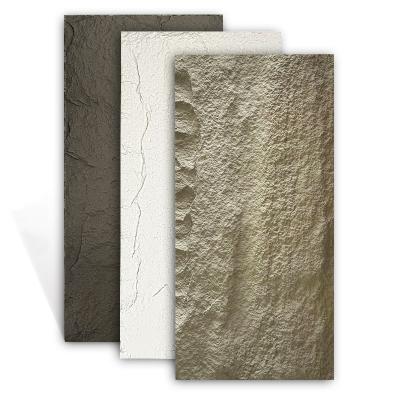 China Fireproof Artificial Stone Wall Panel PU Stone 3D Wall Panel PU Interior Wall Mushroom Faux Stone Panels for sale