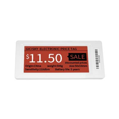 China Magnetic Three Color Option Digital Tag Labels Easy To Use Price Display Tag Eel 2.9inch for sale