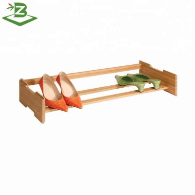 China Modern Stackable Bamboo Shoe Shelf Storage Rack for Home for sale