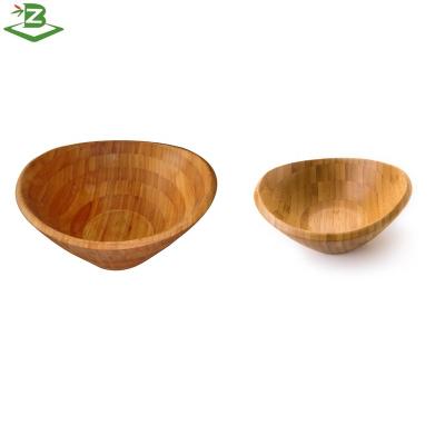 China Sustainable Natural Bamboo Salad Fruit Bowl Food Serving Bowl_BSCI Factory for sale