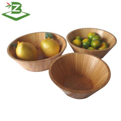 China Sustainable Natural Bamboo Salad Fruit Bowl Food Serving Bowl_BSCI Factory for sale