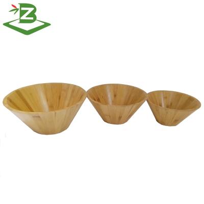 China Sustainable Natural Bamboo Salad Fruit Bowl Food Serving Bowl_BSCI Factory for sale