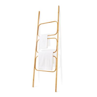 China Fashion Hot Sale Wall Ladder Standing Towel Rack Bamboo Towel Rack for sale