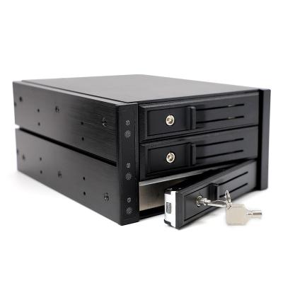 China MRA503 3Bay HDD Dating Rack Hotswap Aluminum Support SAS And SATA HDD for sale