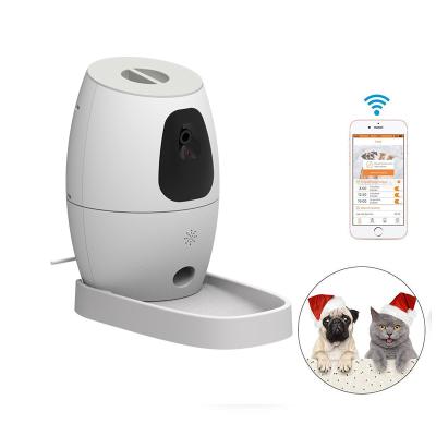 China Automatic Dog And Cat Food Dispenser Wi-Fi Enabled Phone App Remote Control Smart Driver Auto APP With Camera for sale