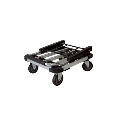 China Steel Pipe Handle Luggage Truck Four Wheel Aluminum Foldable Shopping And Carrying Cart for sale