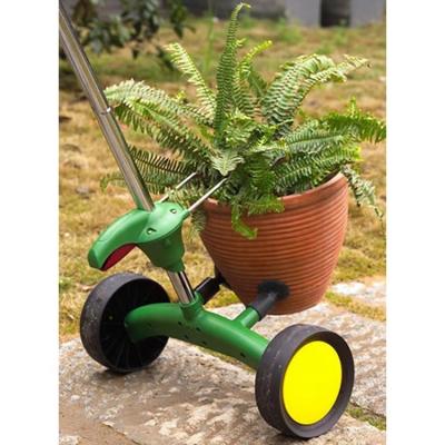 China Best Selling Home Mobile Flower Pot Trolley Garden Trolley Flower Pot Motor with Foldable Handle for Gardening for sale