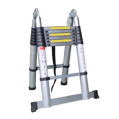 China Low price aluminum step ladder escalera de aluminio aluminum foldable adjustable telescopic step ladder for sale