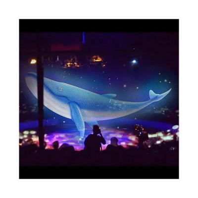 China Transparent Hologram 3D Stage High Transparent Invisible Mesh Screen For Hologram Projection Stage Large Show for sale