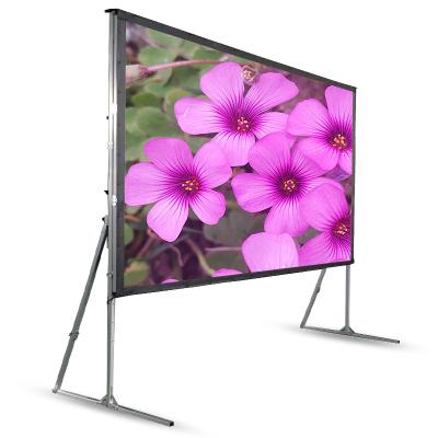 China 200inch Tripod Rear And Front Quick Folding Projection Screen With Sheets Outdoor Projector Screen for sale