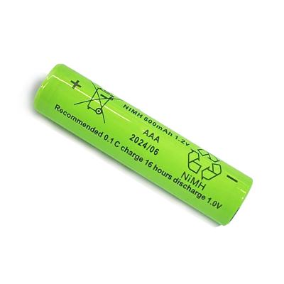 China 800Mah 1.2v Nickel Metal Hydride Rechargeable Battery REACH AAA Nimh Battery for sale