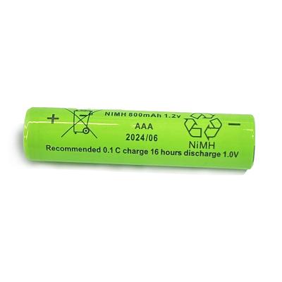 China ROSH CE Célula de hidreto de níquel metálico 2600mah 800mah Bateria cilíndrica NiMh AAA à venda