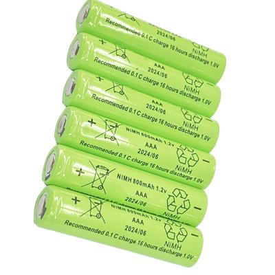 Chine MSDS AAA batterie NiMH rechargeable 1,2 V 800 mAh 1100mah R03 batterie rechargeable à vendre