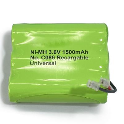 中国 カスタム NiMH バッテリー 1500mAh 3.6 ウォルト 再充電可能な NiMH バッテリー パック 販売のため