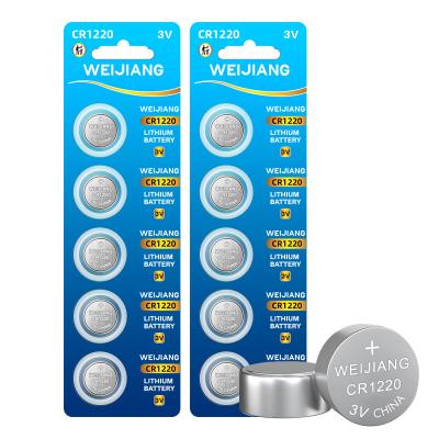 Chine Oem 3v CE certifié Cr1220 Button Cell 40mah Pour la télécommande de voiture casque Bluetooth à vendre