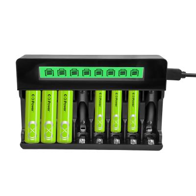 China 8 Slots LED Smart Battery Charger für AA/AAA NIMH-Batterien zu verkaufen