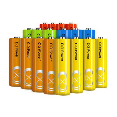 China Baterias NiMH recarregáveis de alta capacidade AA AAA 800mah 1100mah 2600mah Para supermercado à venda