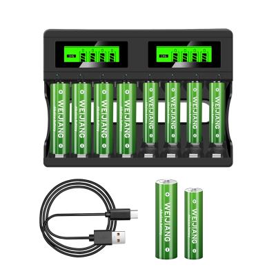 Cina Display LCD Ricaricabile Smart Battery Charger con 8 slot per AA / AAA NiMh NiCd in vendita