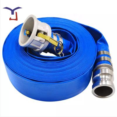 China 3/4/6/8/12 inch pvc layflat old liner plastic mount lay agriculture hose flat tube water irrigation pipe factory low price for sale